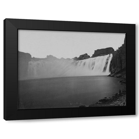 Shoshone Falls-Idaho Black Modern Wood Framed Art Print with Double Matting by OSullivan, Timothy H