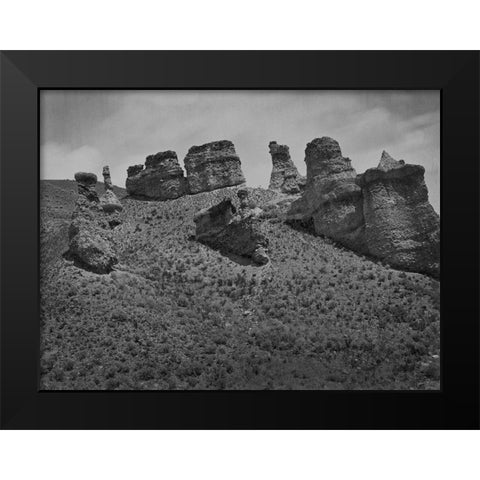 Witches Rock-Utah Black Modern Wood Framed Art Print by OSullivan, Timothy H