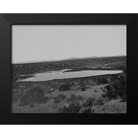Soda Lake-Ragtown-Nevada Black Modern Wood Framed Art Print by OSullivan, Timothy H