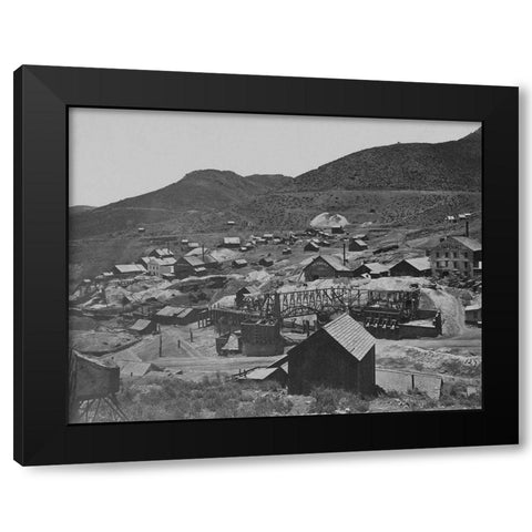 Gold Hill-Nevada Black Modern Wood Framed Art Print by OSullivan, Timothy H