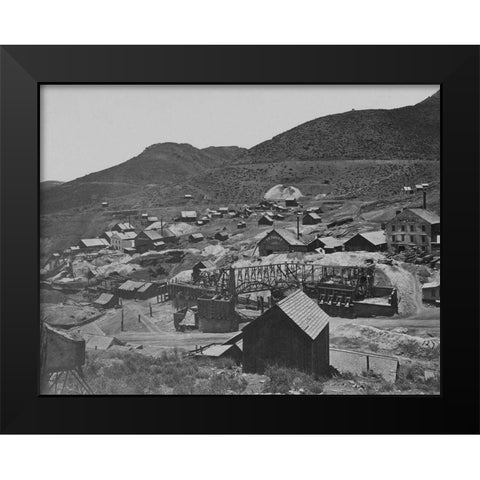 Gold Hill-Nevada Black Modern Wood Framed Art Print by OSullivan, Timothy H