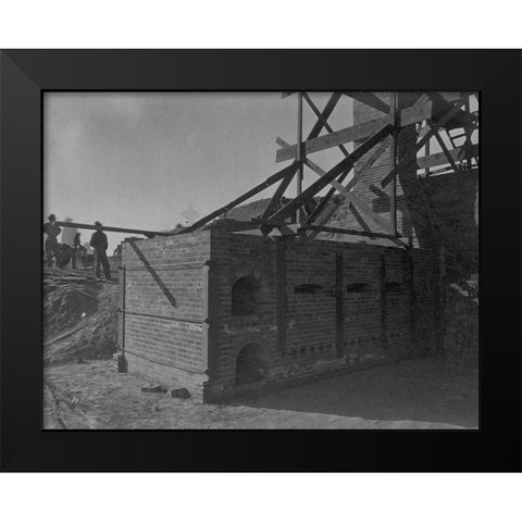 Furnace-Oreana-Nevada Black Modern Wood Framed Art Print by OSullivan, Timothy H