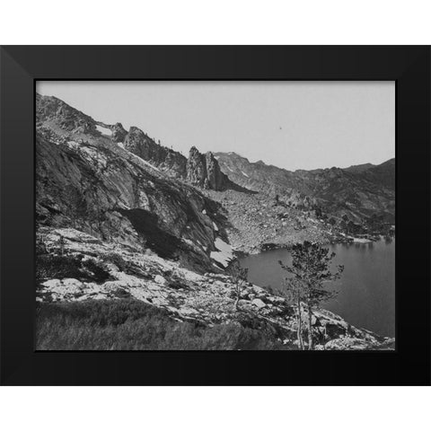 Lake Marian-Humboldt-Nevada Black Modern Wood Framed Art Print by OSullivan, Timothy H