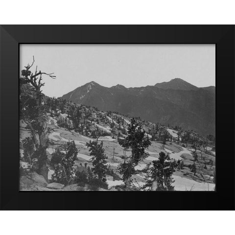Summit Wahsatch Mountains-Utah Black Modern Wood Framed Art Print by OSullivan, Timothy H