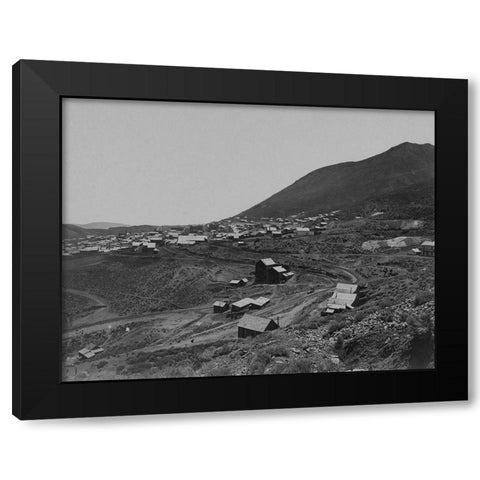 Virginia City-Nevada Black Modern Wood Framed Art Print with Double Matting by OSullivan, Timothy H