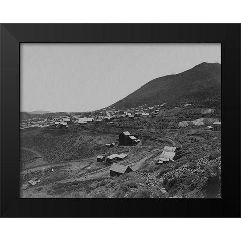 Virginia City-Nevada Black Modern Wood Framed Art Print by OSullivan, Timothy H