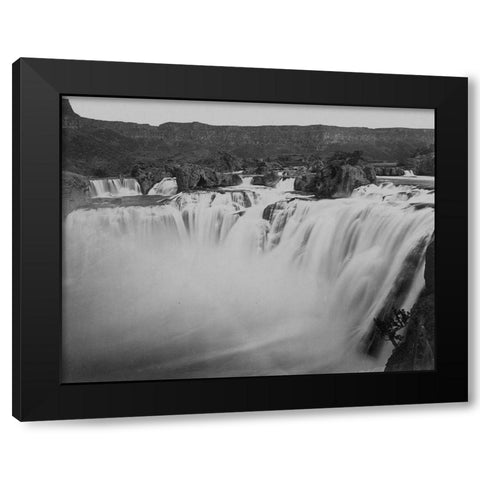 Shoshone Falls-Idaho Black Modern Wood Framed Art Print with Double Matting by OSullivan, Timothy H
