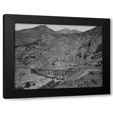 Devils Gate Bridge Black Modern Wood Framed Art Print with Double Matting by OSullivan, Timothy H