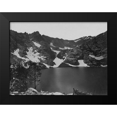 Lake Marian-Humboldt-Nevada Black Modern Wood Framed Art Print by OSullivan, Timothy H