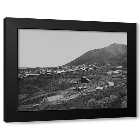 Virginia City-Nevada Black Modern Wood Framed Art Print by OSullivan, Timothy H