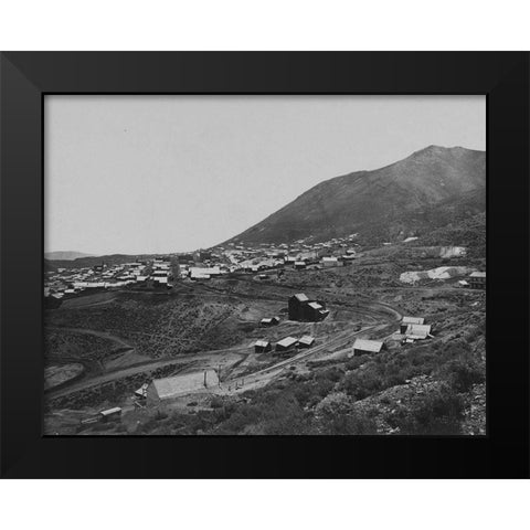 Virginia City-Nevada Black Modern Wood Framed Art Print by OSullivan, Timothy H