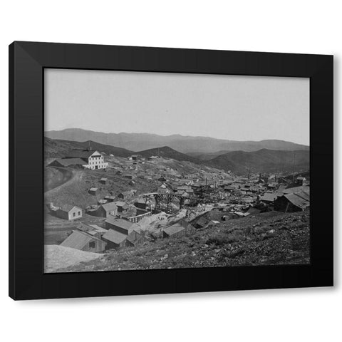 Gold Hill-Nevada Black Modern Wood Framed Art Print with Double Matting by OSullivan, Timothy H