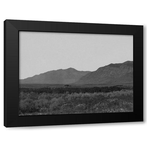 Wahsatch Mountains from Ogden-Utah Black Modern Wood Framed Art Print by OSullivan, Timothy H