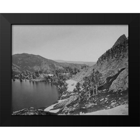 Lake Marian-Humboldt-Nevada Black Modern Wood Framed Art Print by OSullivan, Timothy H