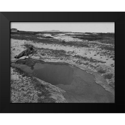 Hot Spring-Ruby Valley-Nevada Black Modern Wood Framed Art Print by OSullivan, Timothy H