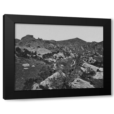 City of Rocks-Idaho Black Modern Wood Framed Art Print by OSullivan, Timothy H