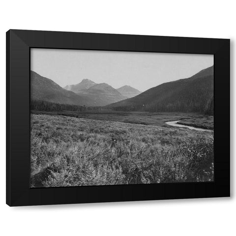 Head of Bear River-Wyoming Black Modern Wood Framed Art Print by OSullivan, Timothy H