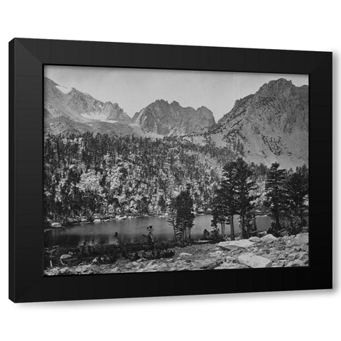 Alpine Lake-in the Sierra Nevada-California Black Modern Wood Framed Art Print with Double Matting by OSullivan, Timothy H