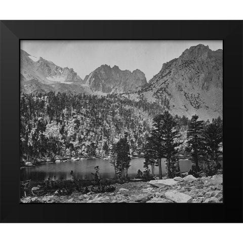 Alpine Lake-in the Sierra Nevada-California Black Modern Wood Framed Art Print by OSullivan, Timothy H