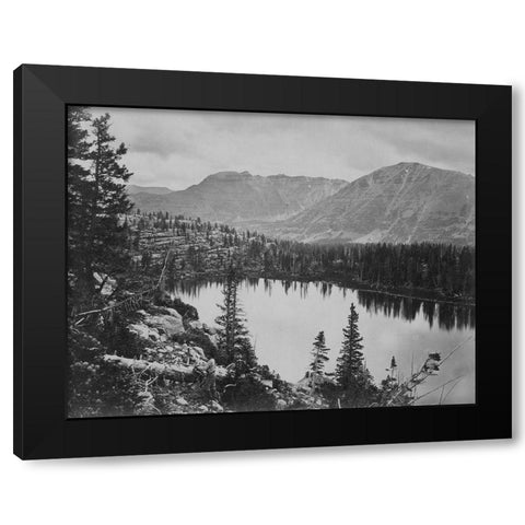 Lake Lall-Uinta Mountains-Utah Black Modern Wood Framed Art Print with Double Matting by OSullivan, Timothy H