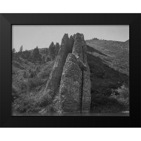 Devils Slide-Utah Black Modern Wood Framed Art Print by OSullivan, Timothy H