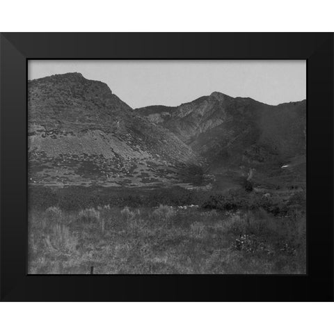 Wahsatch near Ogden-Utah Black Modern Wood Framed Art Print by OSullivan, Timothy H
