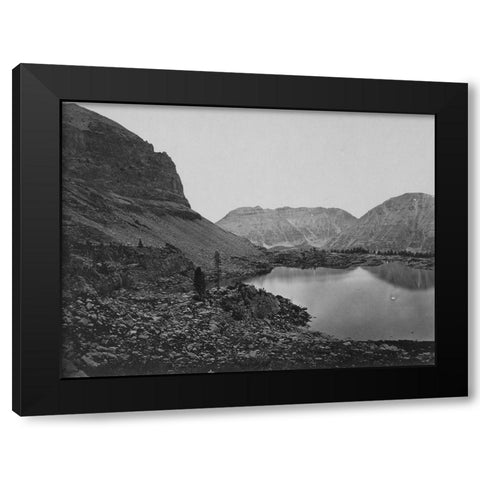 Lake Jan-Uinta Mountains-Utah Black Modern Wood Framed Art Print with Double Matting by OSullivan, Timothy H