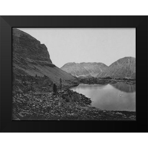 Lake Jan-Uinta Mountains-Utah Black Modern Wood Framed Art Print by OSullivan, Timothy H
