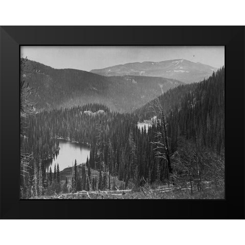Lost lakes near Meigs Peak-Colorado Black Modern Wood Framed Art Print by OSullivan, Timothy H