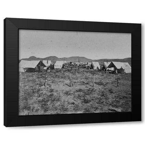 Survey Camp-Salt Lake City-Utah Black Modern Wood Framed Art Print with Double Matting by OSullivan, Timothy H