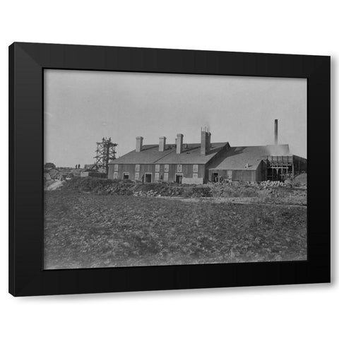 Smelting works-Oreana-Nevada Black Modern Wood Framed Art Print with Double Matting by OSullivan, Timothy H