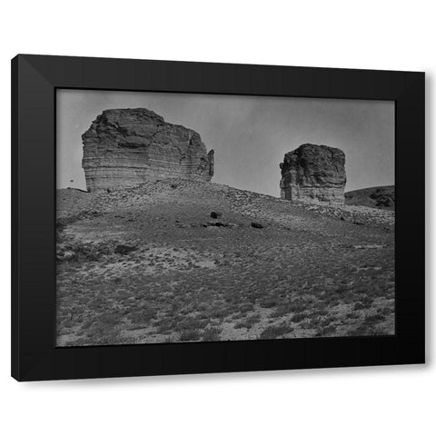 Buttes near Green River City-Wyoming Black Modern Wood Framed Art Print by OSullivan, Timothy H