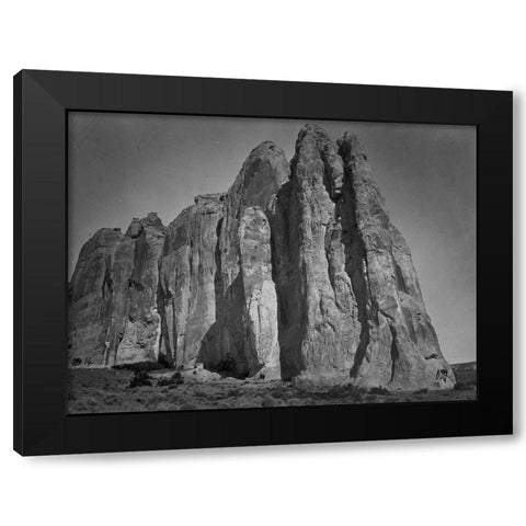South side of Inscription Rock-New Mexico Black Modern Wood Framed Art Print with Double Matting by OSullivan, Timothy H