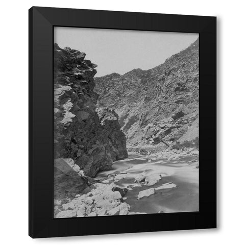 Devils Gate-Weber River-Utah Black Modern Wood Framed Art Print with Double Matting by OSullivan, Timothy H