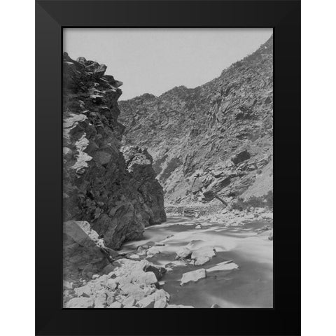 Devils Gate-Weber River-Utah Black Modern Wood Framed Art Print by OSullivan, Timothy H
