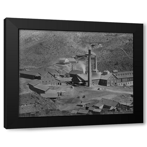 Gould and Curry Mill-Virginia City-Nevada Black Modern Wood Framed Art Print by OSullivan, Timothy H