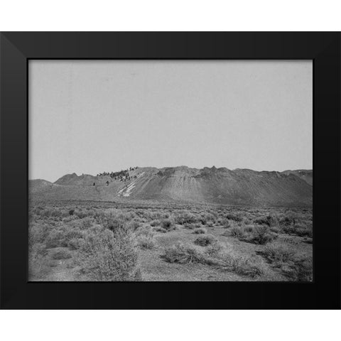 Extinct volcano-Mono Lake-Calafornia Black Modern Wood Framed Art Print by OSullivan, Timothy H