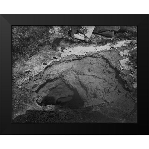 Hot Spring-Ruby Valley-Nevada Black Modern Wood Framed Art Print by OSullivan, Timothy H