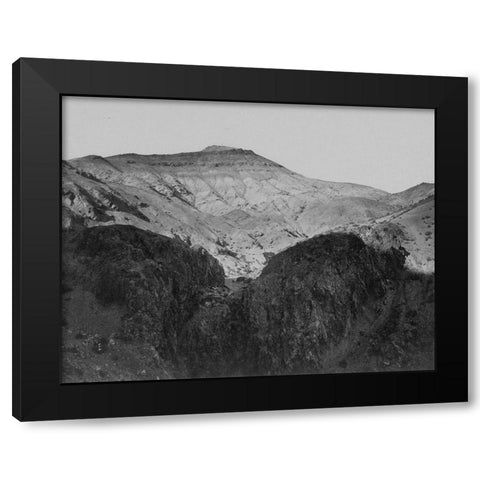 Rhyolite Hills-Pah Ute Range-Nevada Black Modern Wood Framed Art Print by OSullivan, Timothy H