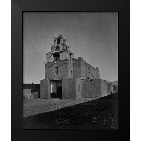 The Church of San Miguel-the oldest church in Santa Fe-New Mexico Black Modern Wood Framed Art Print by OSullivan, Timothy H