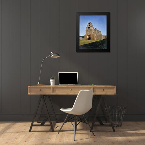 The Church of San Miguel-the oldest church in Santa Fe-New Mexico Color Black Modern Wood Framed Art Print by OSullivan, Timothy H