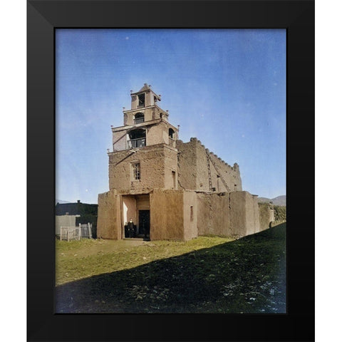 The Church of San Miguel-the oldest church in Santa Fe-New Mexico Color Black Modern Wood Framed Art Print by OSullivan, Timothy H