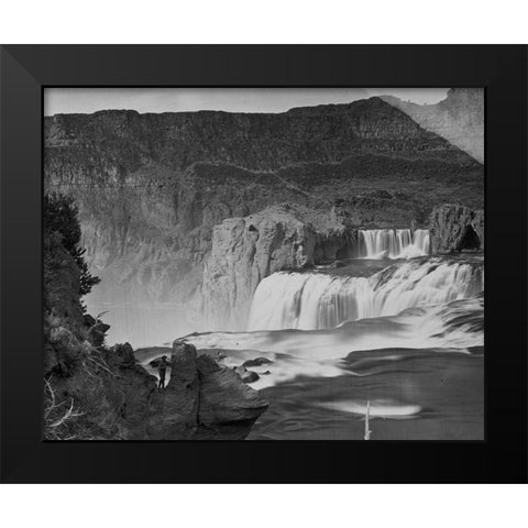 Shoshone Falls-Snake River-Idaho Black Modern Wood Framed Art Print by OSullivan, Timothy H