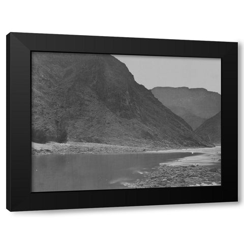 Grand Canyon-looking below mouth of Diamond River-Colorado River-1871 Black Modern Wood Framed Art Print with Double Matting by OSullivan, Timothy H