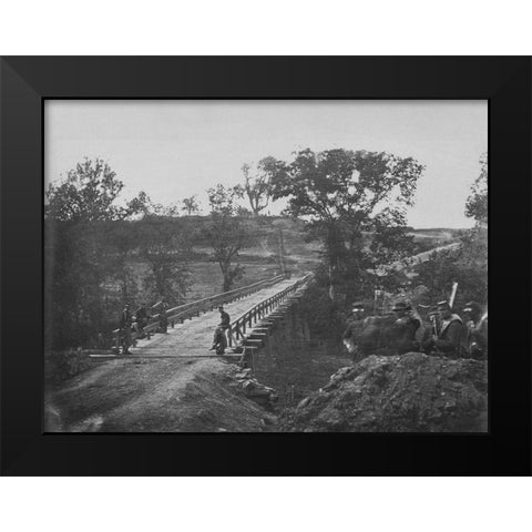 Chesterfield Bridge-North Anna-Virginia Black Modern Wood Framed Art Print by OSullivan, Timothy H