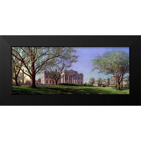 Washington Chronicle IV Black Modern Wood Framed Art Print by Wang, John Z.