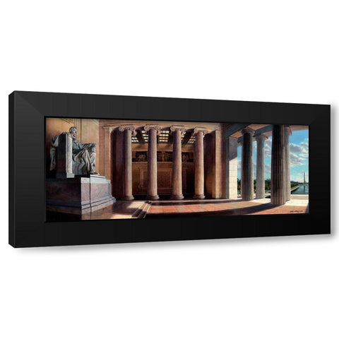 Washington Chronicle V Black Modern Wood Framed Art Print by Wang, John Z.