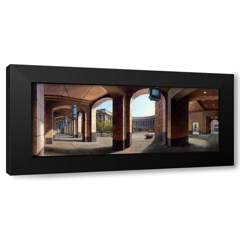 Washington Chronicle VII Black Modern Wood Framed Art Print with Double Matting by Wang, John Z.