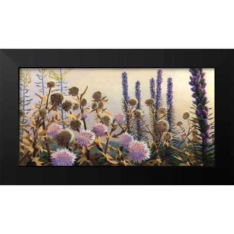 Fairland Trio IV Black Modern Wood Framed Art Print by Wang, John Z.