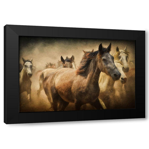 Freedom Black Modern Wood Framed Art Print with Double Matting by The Yellowstone Collection